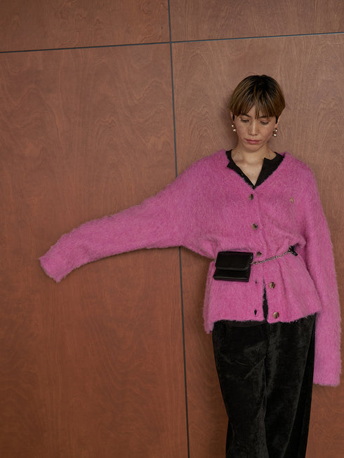 【 予約:11月中旬 】ALPACA MIX CARDIGAN /Y254-91122